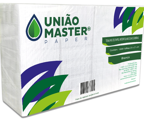 Papel Toalha Interfolha Branco 23x21cm 1000 Folhas
